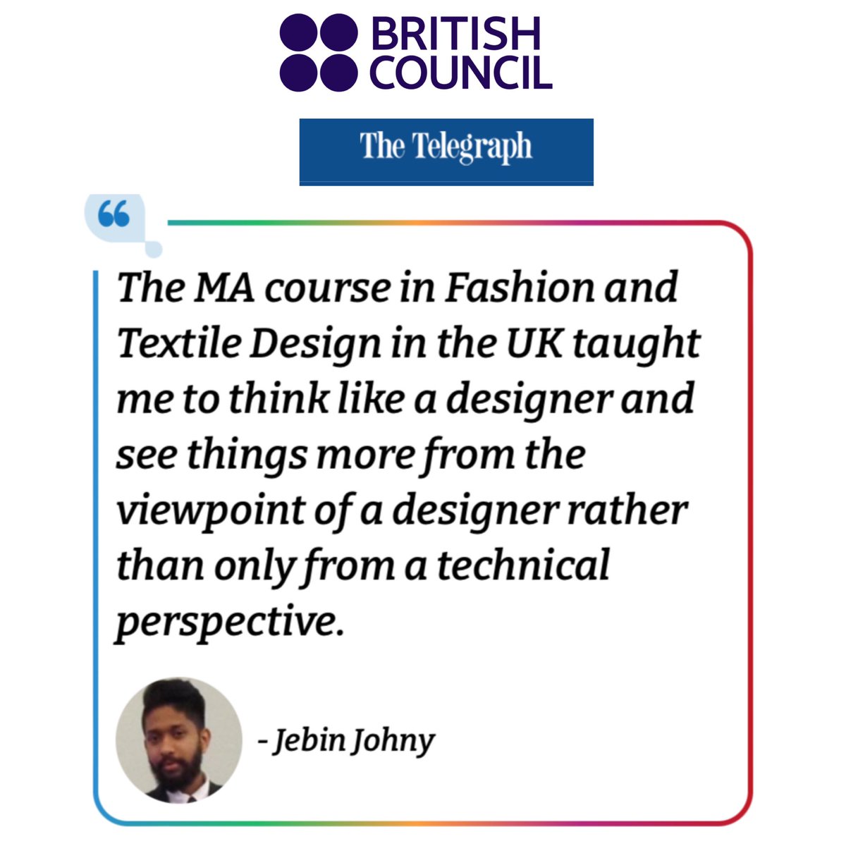 jebsispar's tweet photo. My interview with @BritishCouncil for @Telegraph 

#jebsisparbyjebinjohny #jebinjohny #jebsispar #nadamkandathil #BritishCouncil #QueenElizabeth #telegraph #bollywooddesigner #internationaldesigner #bollywoodmalayali #bollywoodmalayalidesigner #jebin https://t.co/r2TShc7Lgm