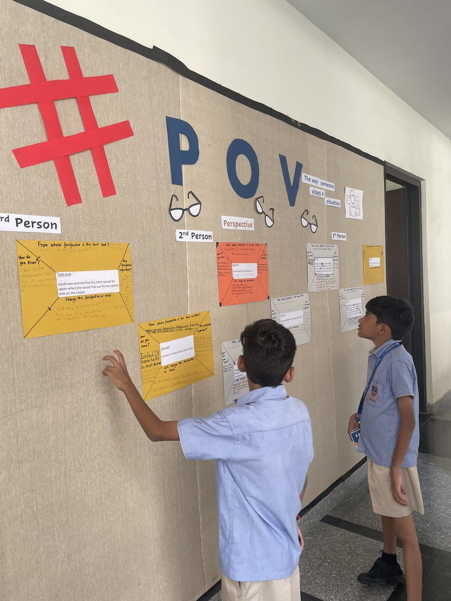 AnilaVerma1's tweet photo. Power of #pov #pointofview #Exposing students to different point of views to identify 1st, 2nd and 3rd person in the story.#language #perspective #keyconcept #openminded #authorsvoice https://t.co/zpc2Q5yTUw