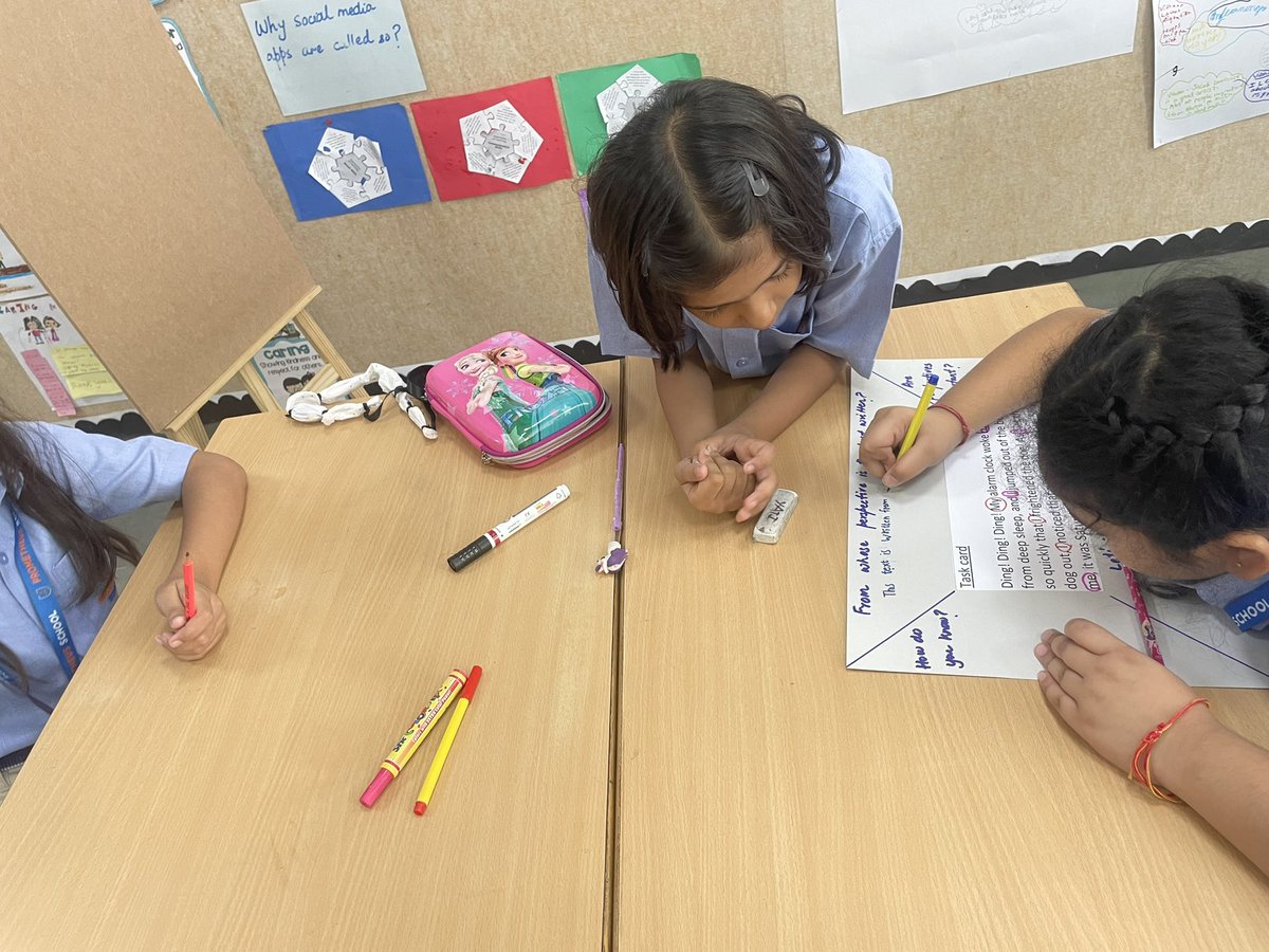AnilaVerma1's tweet photo. Power of #pov #pointofview #Exposing students to different point of views to identify 1st, 2nd and 3rd person in the story.#language #perspective #keyconcept #openminded #authorsvoice https://t.co/zpc2Q5yTUw