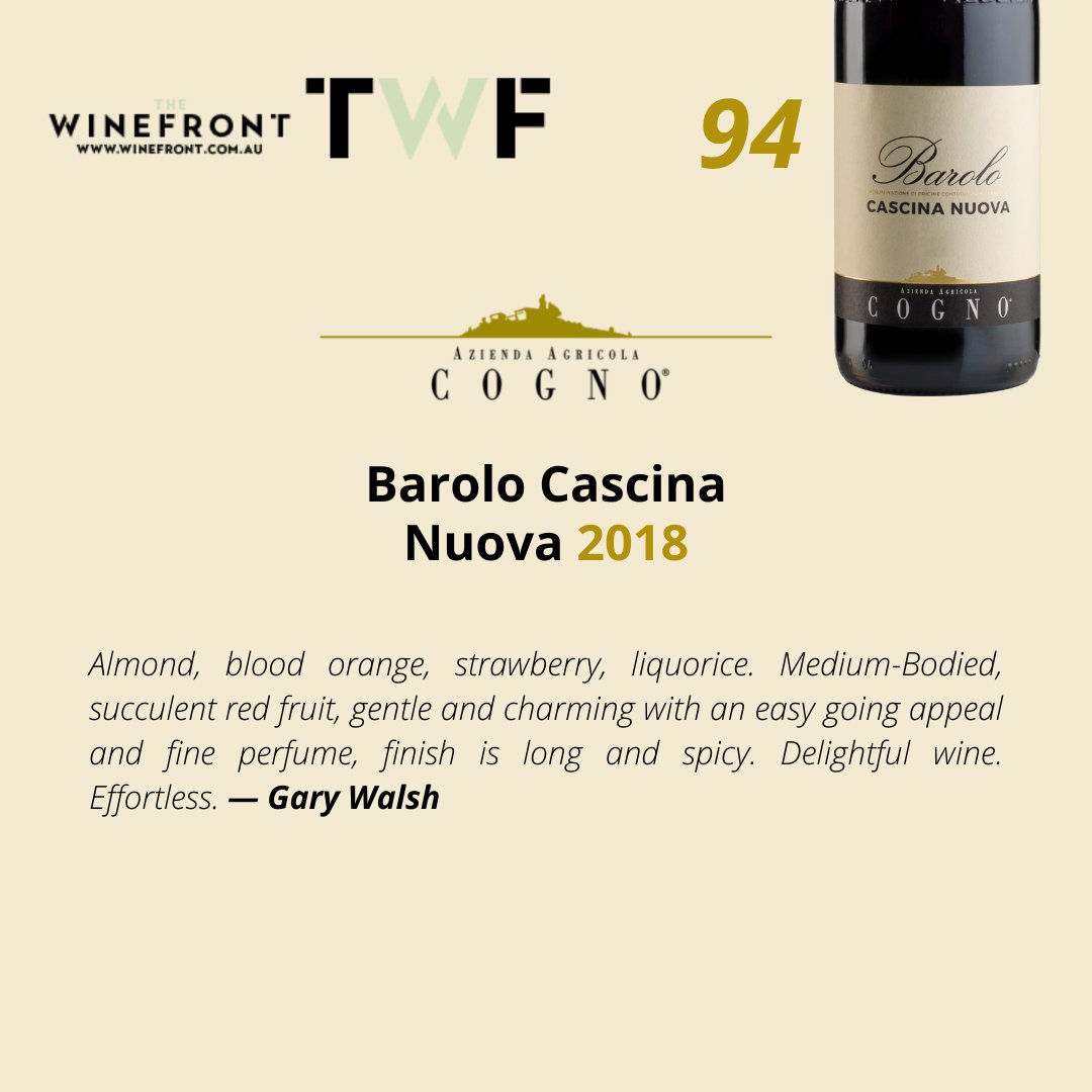 cognowines's tweet photo. Thanks a lot to Gary Walsh and The Wine Front for these amazing reviews of our wines π
@winefront
#elviocogno #winereview #winefront https://t.co/XJMwIuxGyj