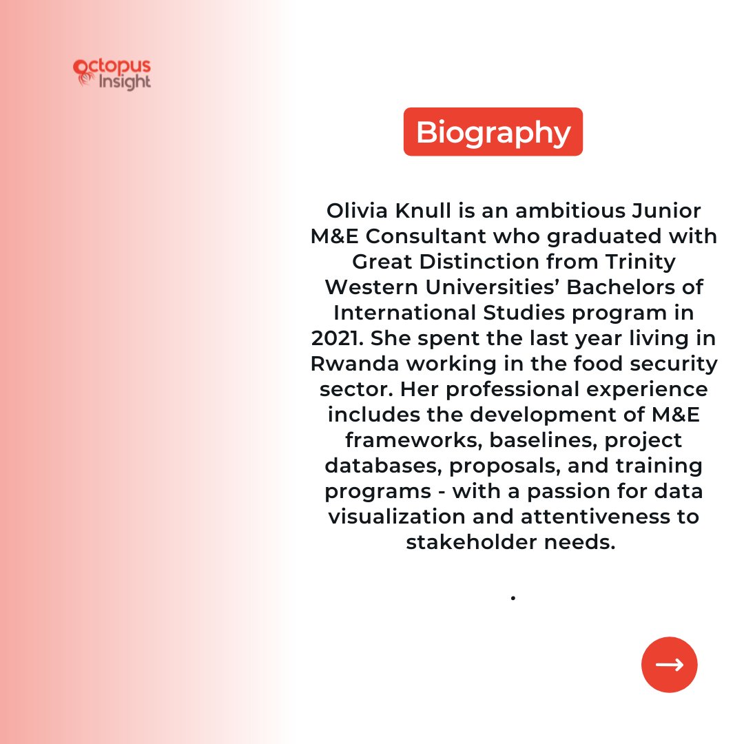 OctopusInsight's tweet photo. Today, we present to you Olivia Knull, our Junior Consultant
Aujourd’hui , on vous présente Olivia Knull , notre Consultante Junior 👩🦰👇🏽

#ourteam #ourteamprofile #notreéquipe #octupusinsight #Consulting https://t.co/zIbTX2GX6p
