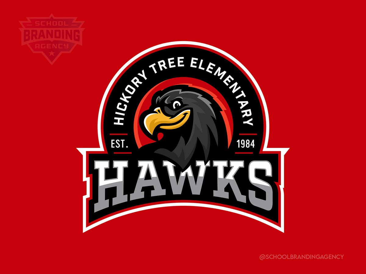 Official Hickory Tree Elementary wanted a bold and mischievous-looking eagle mascot logo design, and here it is!

The eagle mascot shows strength, wisdom, and fun! The kids and the community love this character!

Created by schoolbranding.agency 

#schoolbranding #mascotdesign
