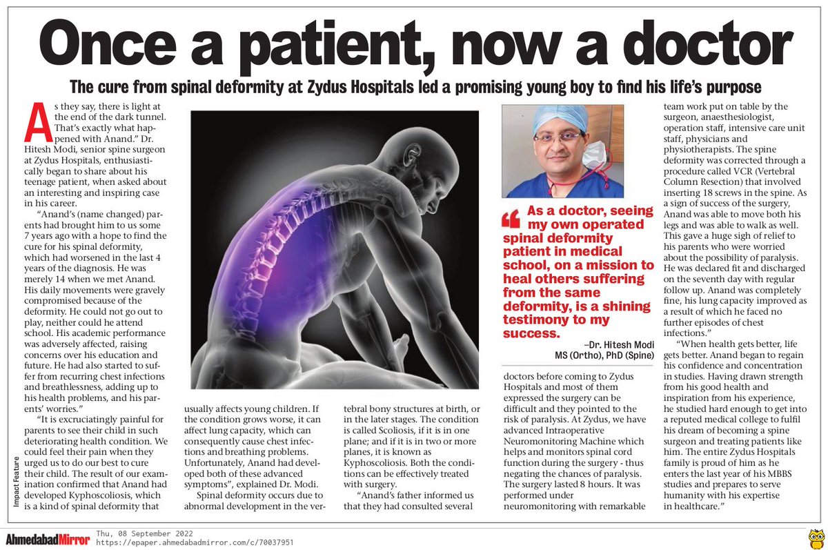 ZydusHospitals's tweet photo. A tale of treating, and inspiring!
At Zydus Hospitals, we believe in providing utmost care.
Stories like these motivate us, and renew our faith in the efforts that we put forth.
#TaleOfTransformation #JourneyFromSufferenceToCure #ItIsPossible #ZydusHospitals #MotivationalStory https://t.co/VIoVz6bJJf
