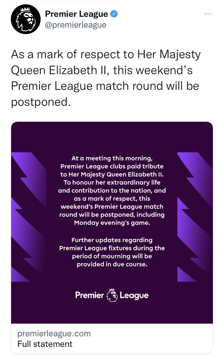 on Twitter "OFFICIAL! All premier league games are