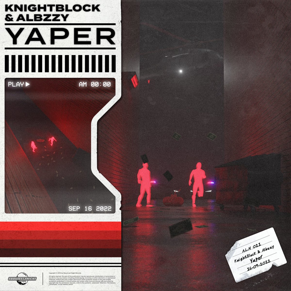 ALN019: <a href="/KnightBlockUK/">KnightBlock</a> &amp; <a href="/Albzzy/">Albzzy</a> - Yaper 💷

Out September 16th on all major platforms. 

Pre-save link: linktr.ee/aboutlastnight… 📎

🎨 by <a href="/cdivisionstudio/">CLOUD DIVISION STUDIO</a>