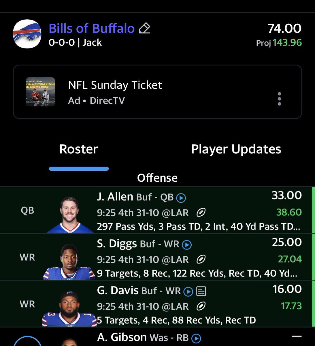 bloodyjackbs's tweet photo. When the Bills play and you have them all on your fantasy team: https://t.co/ZCiixAqsAg