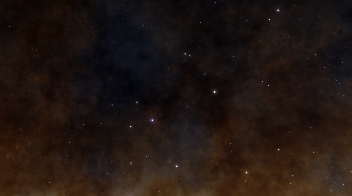 CmdrGeistmann's tweet photo. They are hard to see but there are two red stars one to the left of Bernards loop one to the right. I have never seen this before and there is not the con sector nebula seen from Oochorrs Iz-A c16-1.@smorganmoore  @CanonnResearch https://t.co/jwaNGhbunS