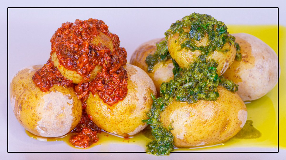 HerezaRamon's tweet photo. PAPAS ARRUGADAS con MOJO PICON y MOJO VERDE,
os dejo el enlace de la video receta:
https://t.co/kjuEweHsy4 https://t.co/AokSZkoChk