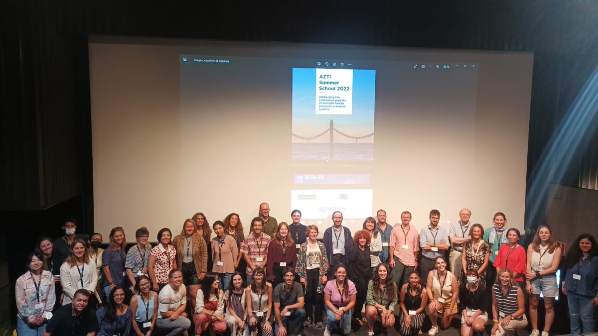 azti_brta's tweet photo. ✨🌊 #AZTI #GES4SEAS Summer School is coming to an end. Thanks to all the participants!! It's been a pleasure to have you!
Besides, we can't think of a better setting than #ECSA59 and a more beautiful place than the @aquariumss. It's been a dream!
See you next year!! https://t.co/hbe97GPnki