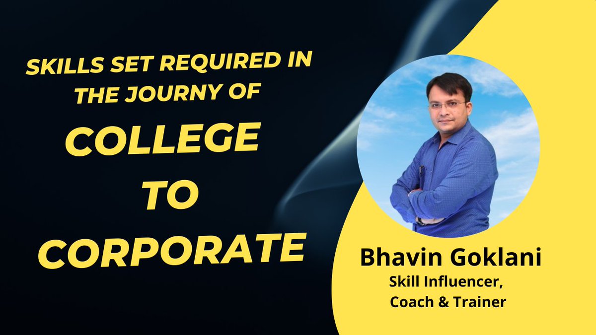 Episode #48 - Expert Talk Live with Bhavin Goklani on Skills Set Required in the Journey of College to Corporate youtu.be/sTyIZuTE7ao
#podcast #ExpertTalk #LinkedIn #BhavinGoklani #LinkedInExpert #college2corporate #corporatesuccess #postaresume #VipulMMali #vipulthewonderful