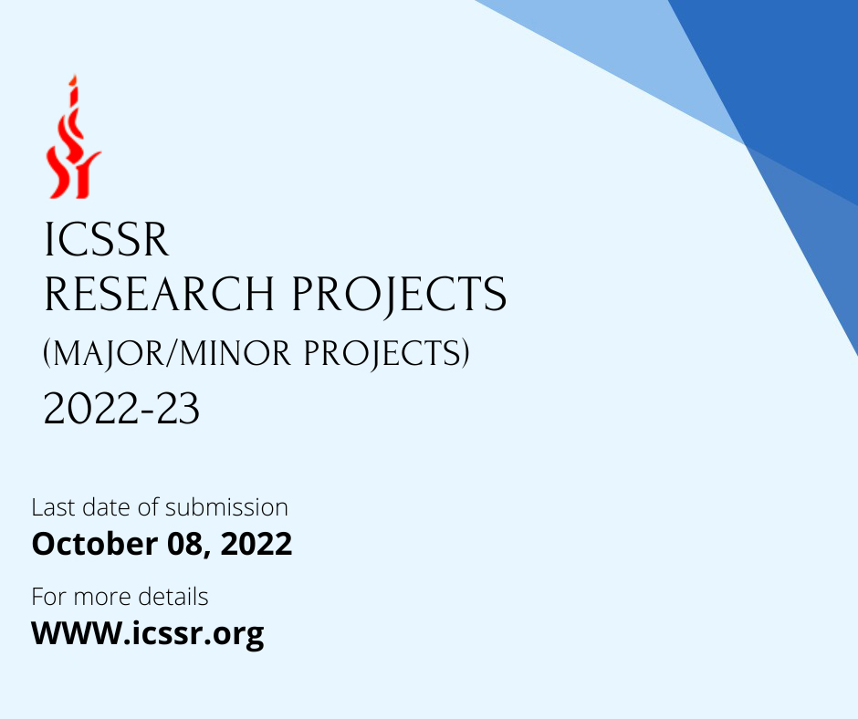 Indian Council of Social Science Research (ICSSR) on Twitter: 