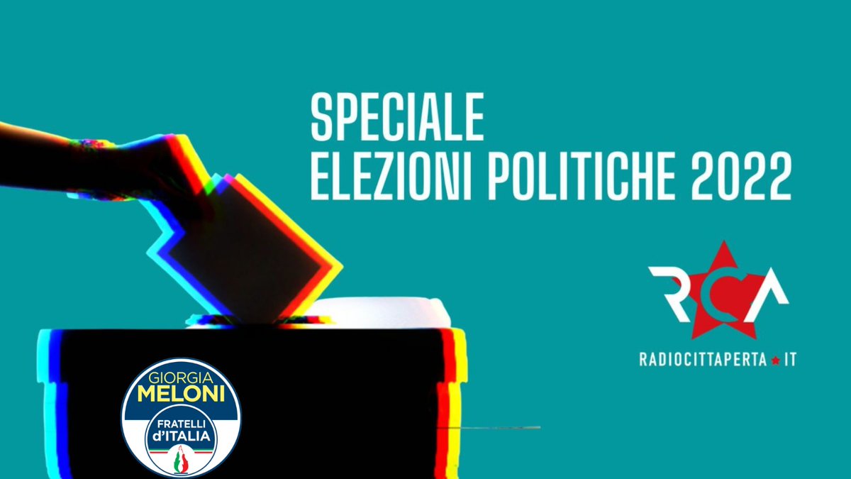 radiocittaperta's tweet photo. Oggi la nostra #redazione si è occupata deI #programmaelettorale di @GiorgiaMeloni//@FratellidItalia: futura candidata #Premier?
#ElezioniPolitiche2022
https://t.co/5x0rkQuRe4 https://t.co/kbd0yE6nDT