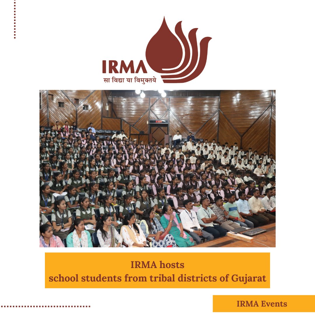 IRMAOfficial79's tweet photo. IRMA in association with GSTES, recently welcomed students from tribal districts of Gujarat for academic exposure visits to the IRMA campus.
@TribalAffairsIn @EduMinOfIndia @CMOGuj
@PIB_India
https://t.co/OruJ5Gpthf
#IRMA #RuralManagement #Tribalaffairs #knowledgetour https://t.co/r8SVTRnO0y
