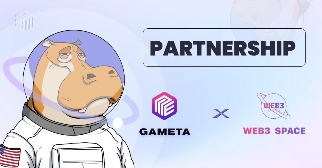 Gameta_Official's tweet photo. Proud to announce our partnership with @Web_3space. More awesome stuff coming soon! https://t.co/cjJJw4RKtz