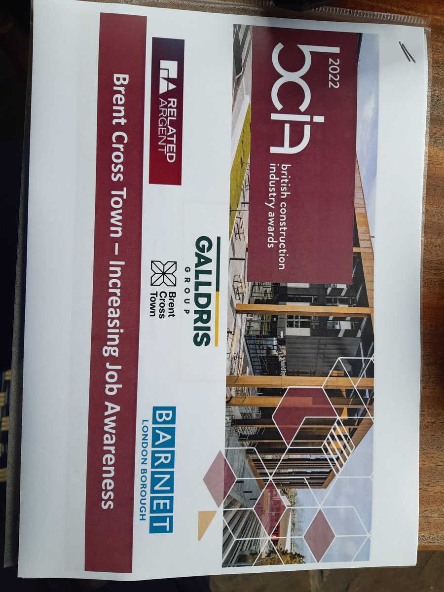 Waiting to present to the judges of the British Construction Industry Awards, we have been shortlisted for our partnership work with Barnet Council and Argent Related at Brent Cross Town. <a href="/Galldris/">Galldris</a> <a href="/BarnetCouncil/">Barnet Council</a> <a href="/brentcrosstown/">Brent Cross Town</a>