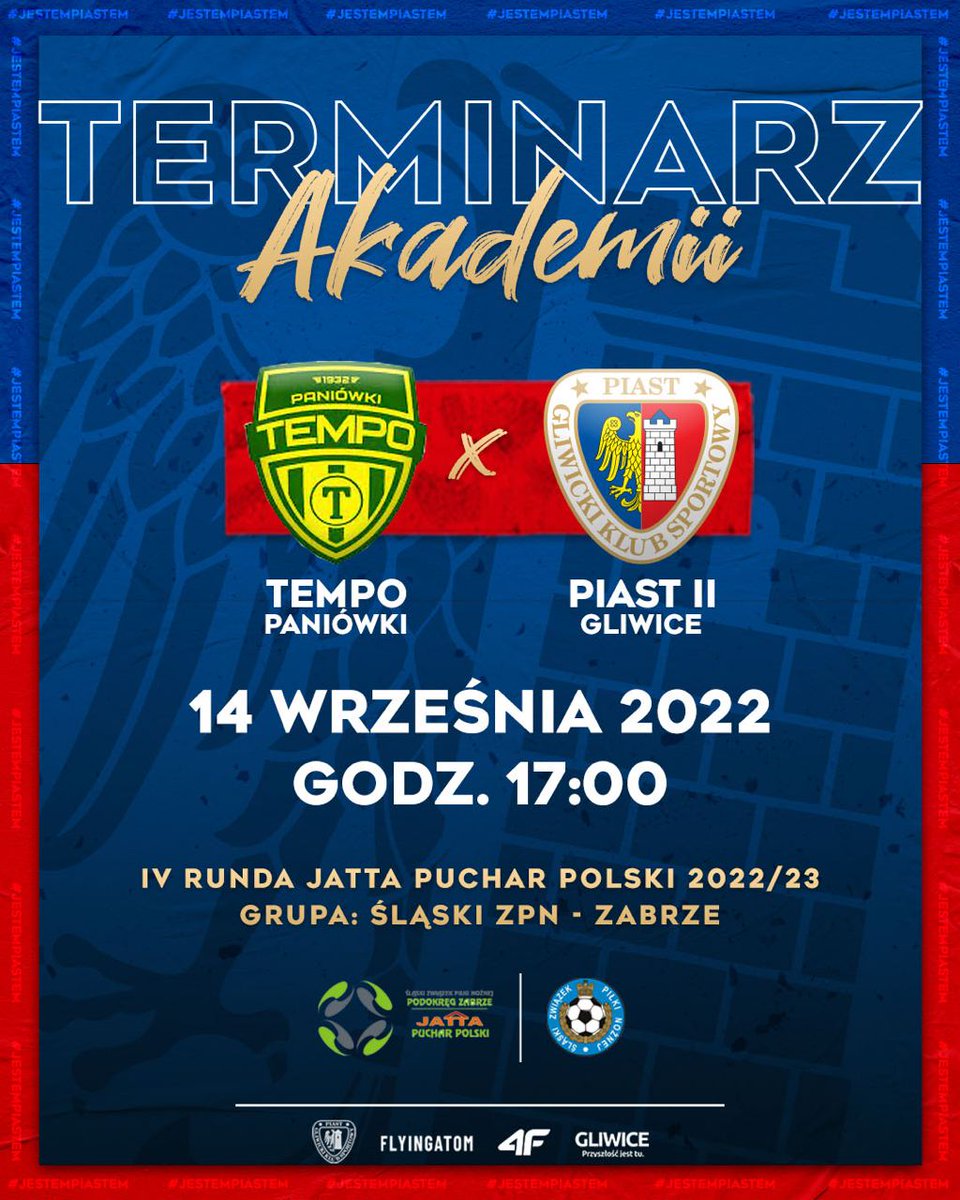 🔵🔴 Znamy termin meczu IV rundy "Jatta" Puchar Polski na szczeblu okręgowym. 📆🏆 Z kim zmierzy się drugi zespół Piasta w walce o awans❓
