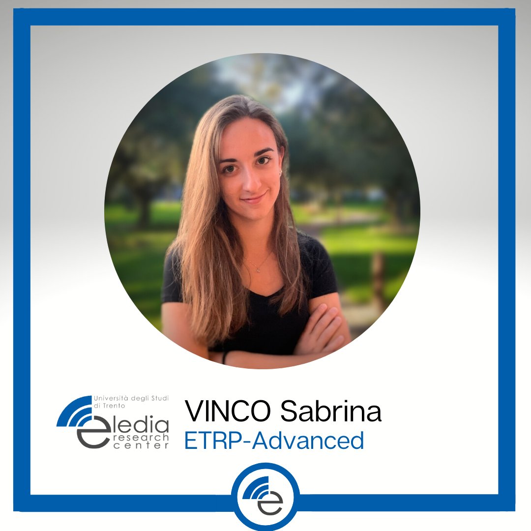 ELEDIAResearch's tweet photo. We are happy to announce that VINCO Sabrina has joined the #ELEDIA staff. A warm welcome to the new member of our research center!
---
#research #news #ELEDIAresearchcenter 
@UniTrento #ELEDIAresearch #UniTN https://t.co/14AtvzARum