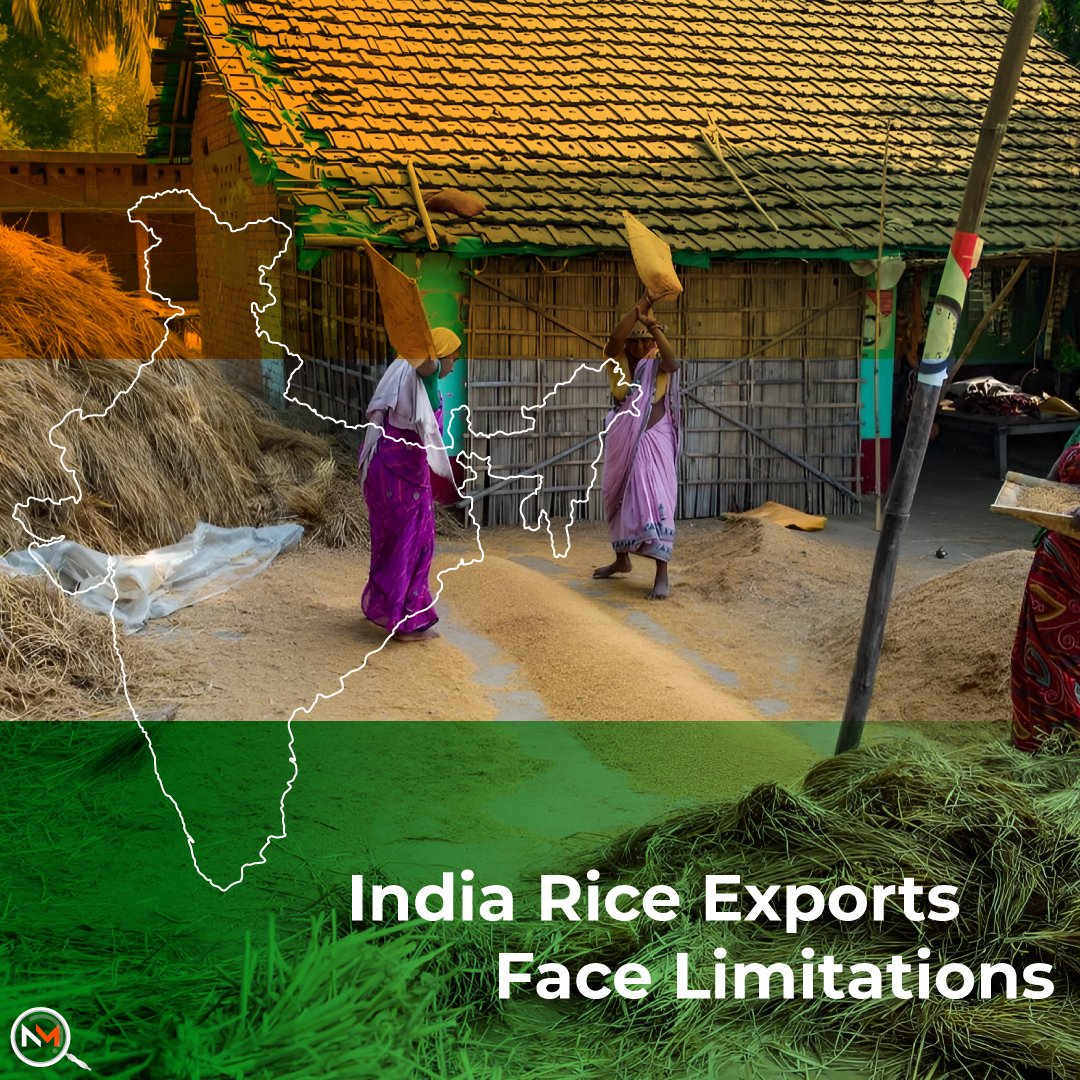 NewsMagnify1's tweet photo. India's #riceexports are now restricted! Let's know what induced this move:- https://t.co/yA4SjkZEvs
#exports #ExportRestriction #ExportBan #news https://t.co/syb18JrSub