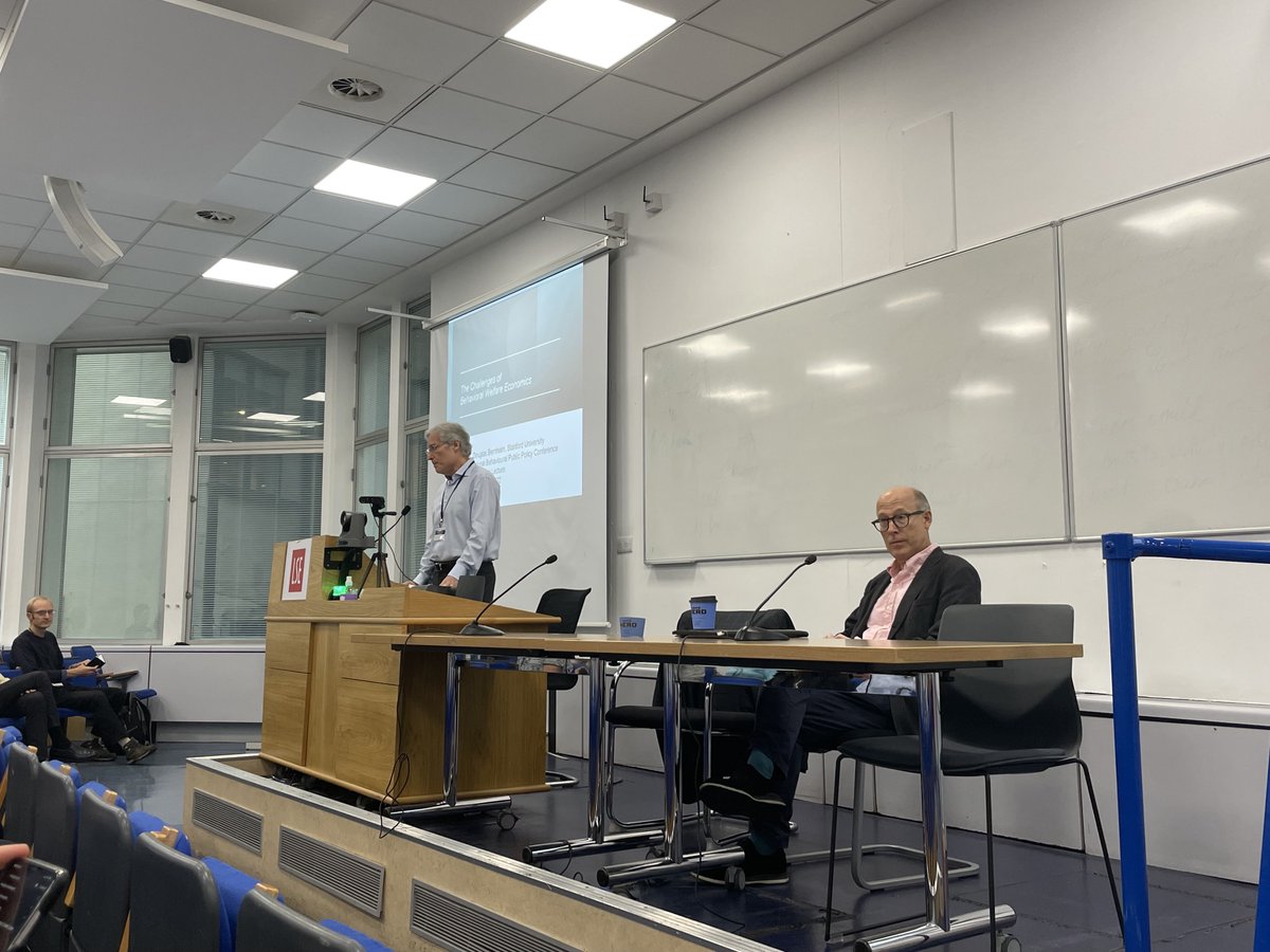 What a wonderful presentation this morning from Douglas Bernheim on the Challenges of Behavioral Welfare Economics! Learned a lot on how BE can change the way we think of economic welfare analysis
#LSE_IBPPConf2022
