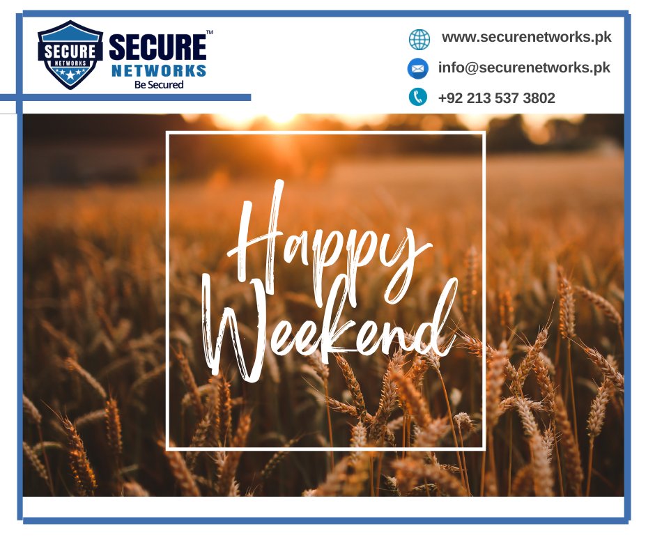SecureNetworksp's tweet image. HAPPY WEEKEND!!

#SecureNetworksPvtLtd
#SecureNetworks
#happyweekend
#Weekend
#Weekendpost
#BeSecured
securenetworks.pk
+92 213 537 3802
info@securenetworks.pk
