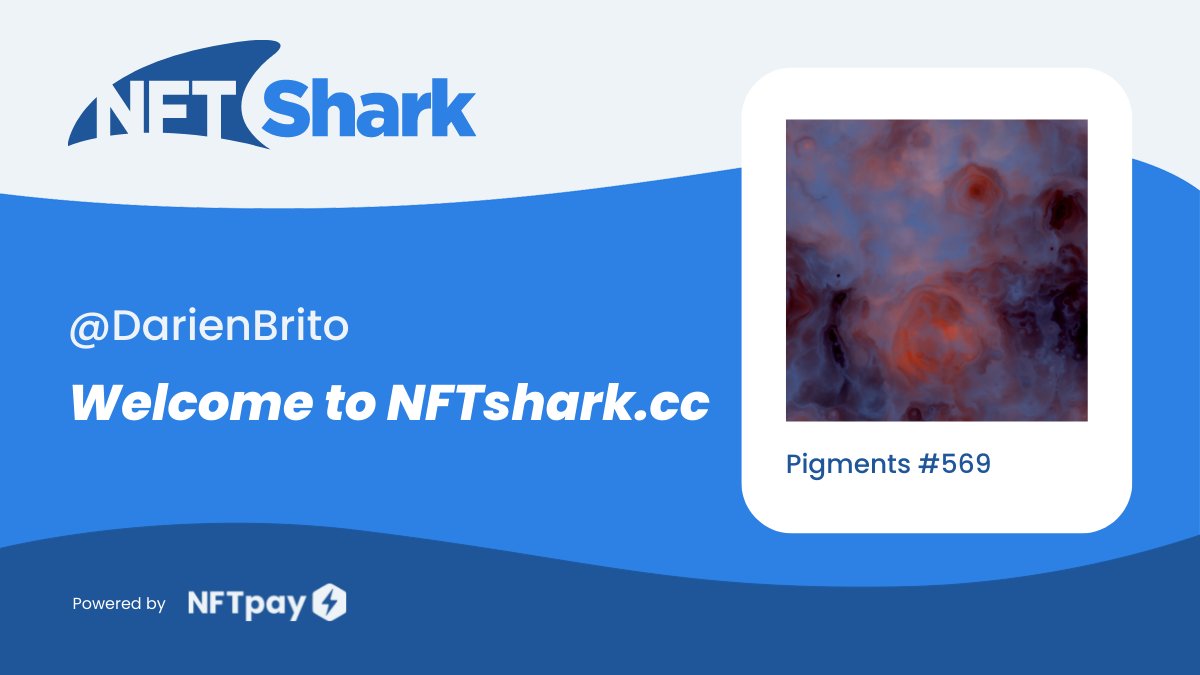 NFT Shark (@nftsharkcc) on Twitter photo Welcome <a href="/DarienBrito/">Darien Brito</a> to NFTshark.cc 🦈
Purchase your favorite #NFTs from #OpenSea with your card in 1 min today 💳👇
nftshark.cc/assets/ethereu… Welcome <a href="/DarienBrito/">Darien Brito</a> to NFTshark.cc 🦈
Purchase your favorite #NFTs from #OpenSea with your card in 1 min today 💳👇
nftshark.cc/assets/ethereu…