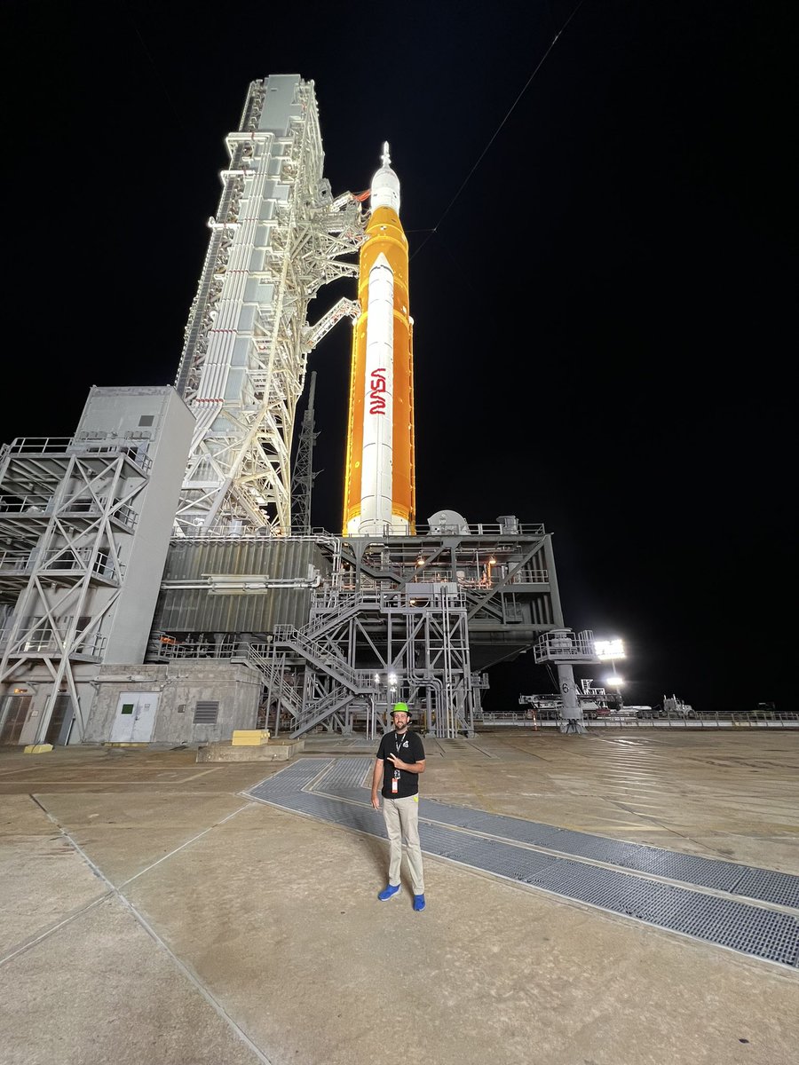 calebwindham87's tweet photo. Good morning from Pad 39B! @NASA_SLS @NASAKennedy https://t.co/4YLf8G5Gko