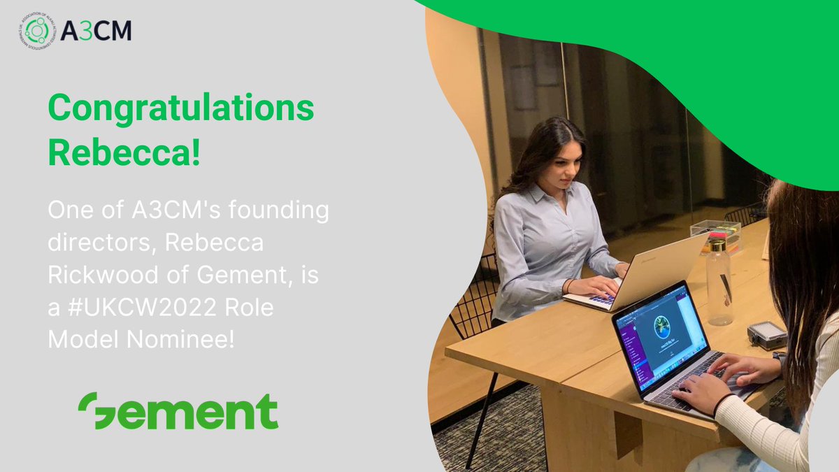 A3CMUK's tweet photo. A big congratulations to one of our founding directors, Rebecca Rickwood of Gement, who is a #UKCW2022 Role Model Nominee! 🎉👏
Make sure to catch Rebecca on the Main Stage on the 4th Oct at The NEC, Birmingham!
#WomeninConstruction #Geopolymers #AACMs #Sustainability https://t.co/ewtwAqp4nN