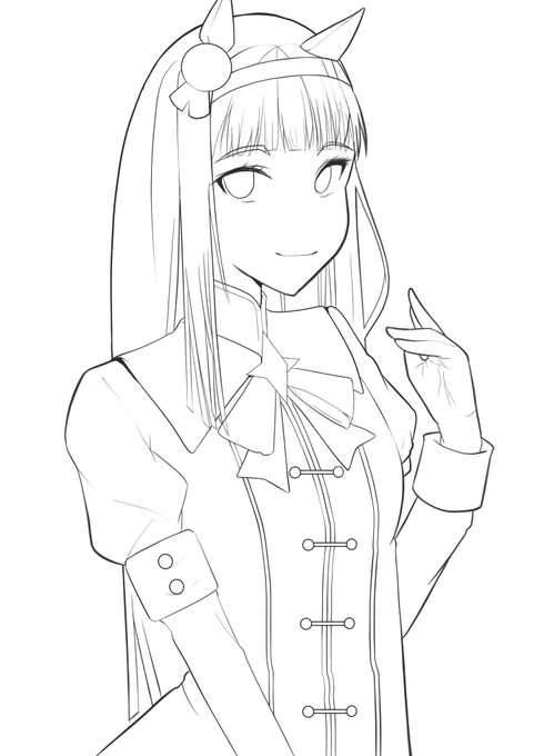 はー 線画できた 
