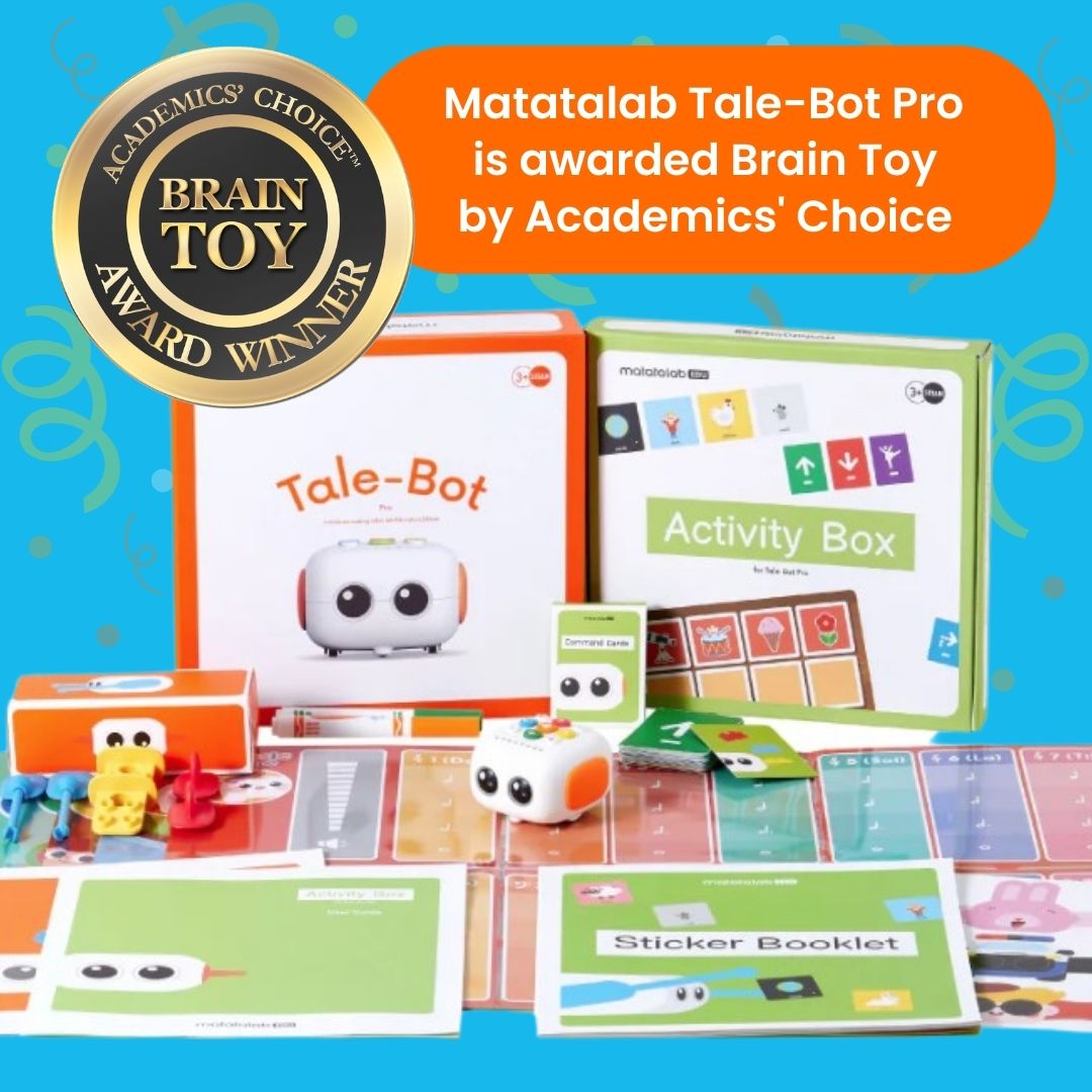 MatataStudioEDU's tweet image. We are proud to announce that our Tale-Bot Pro has won the Academics’ Choice Brain Toy Award, a prestigious seal of educational quality.🏅🤖
academicschoice.com/toys/matatalab…
#Matatalab #matatabots #DiscoverCoding #STEMeducation #stemkids #CodingBots #HandsOnCoding #academicschoiceawards