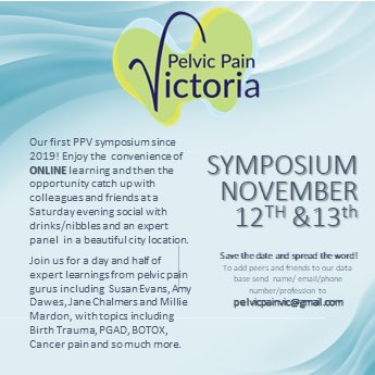 Marilla Druitt (@marilladruitt) on Twitter photo 1st symposium since COVID- we are back & expecting a host of kindred spirits from around Australia! (&Aotearoa New Zealand!) 🎉
#pelvicpain #birthtrauma #endometriosis #paineducation
<a href="/SusanEv15485236/">Susan Evans</a> <a href="/millie_mardon/">Millie Mardon</a> <a href="/KJaneChalmers/">Dr Jane Chalmers 🧠</a> <a href="/AusBirthTrauma/">Birthtrauma.org.au</a> 1st symposium since COVID- we are back & expecting a host of kindred spirits from around Australia! (&Aotearoa New Zealand!) 🎉
#pelvicpain #birthtrauma #endometriosis #paineducation
<a href="/SusanEv15485236/">Susan Evans</a> <a href="/millie_mardon/">Millie Mardon</a> <a href="/KJaneChalmers/">Dr Jane Chalmers 🧠</a> <a href="/AusBirthTrauma/">Birthtrauma.org.au</a>