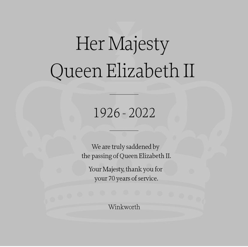 We are truly saddened by the passing of HM Queen Elizabeth II. ⁠

Your Majesty, thank you for your 70 years of service.