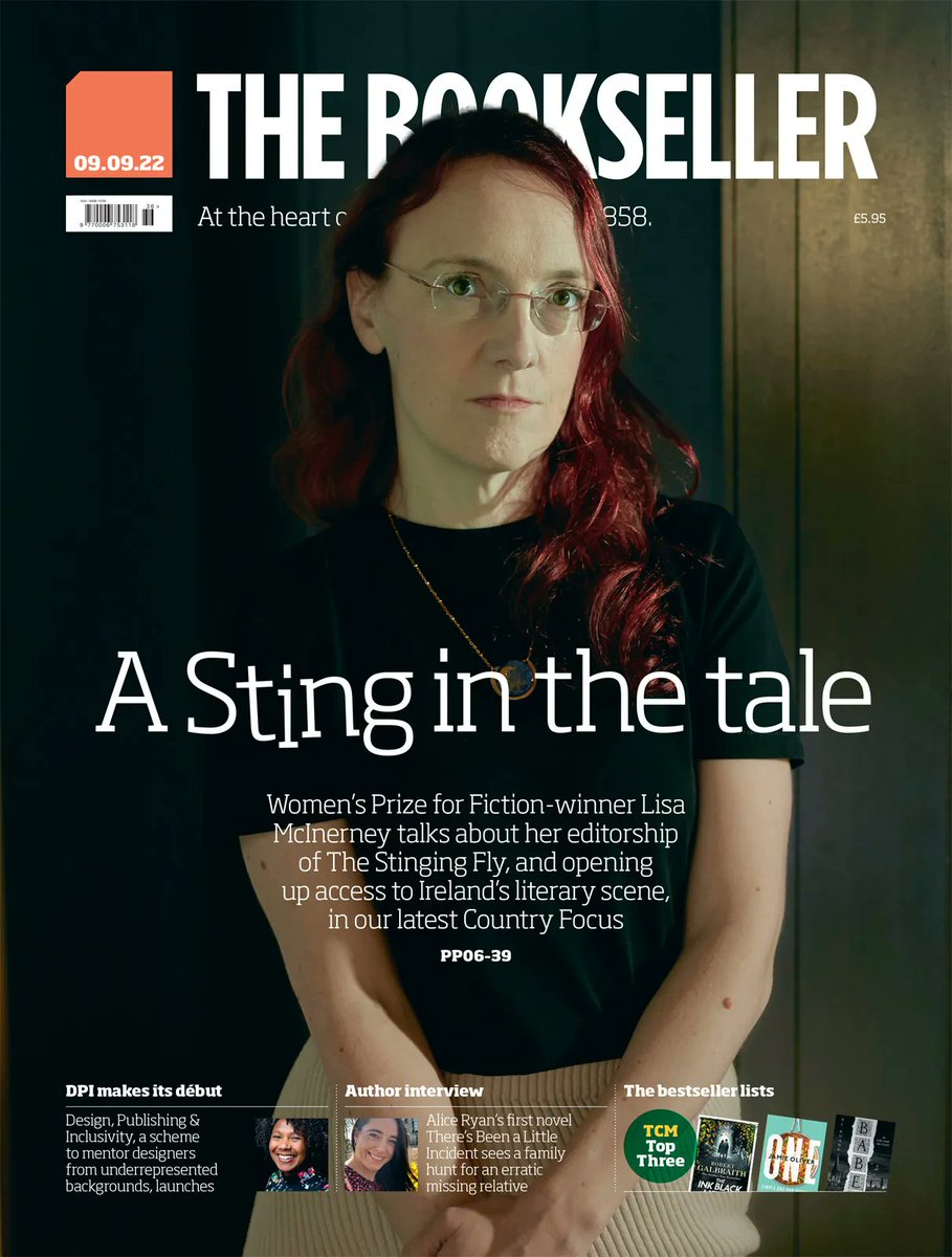 This week's issue of #TheBookseller is live! With a Country Focus on Ireland, Company Spotlights on @stingingfly and @TurasPress, Author Profiles on @VexKing, @chrishaughton and @Alice_Ryan, Bookshop Spotlight on @CompanyofBooks, AND MORE ⬇️ buff.ly/3DcyERC