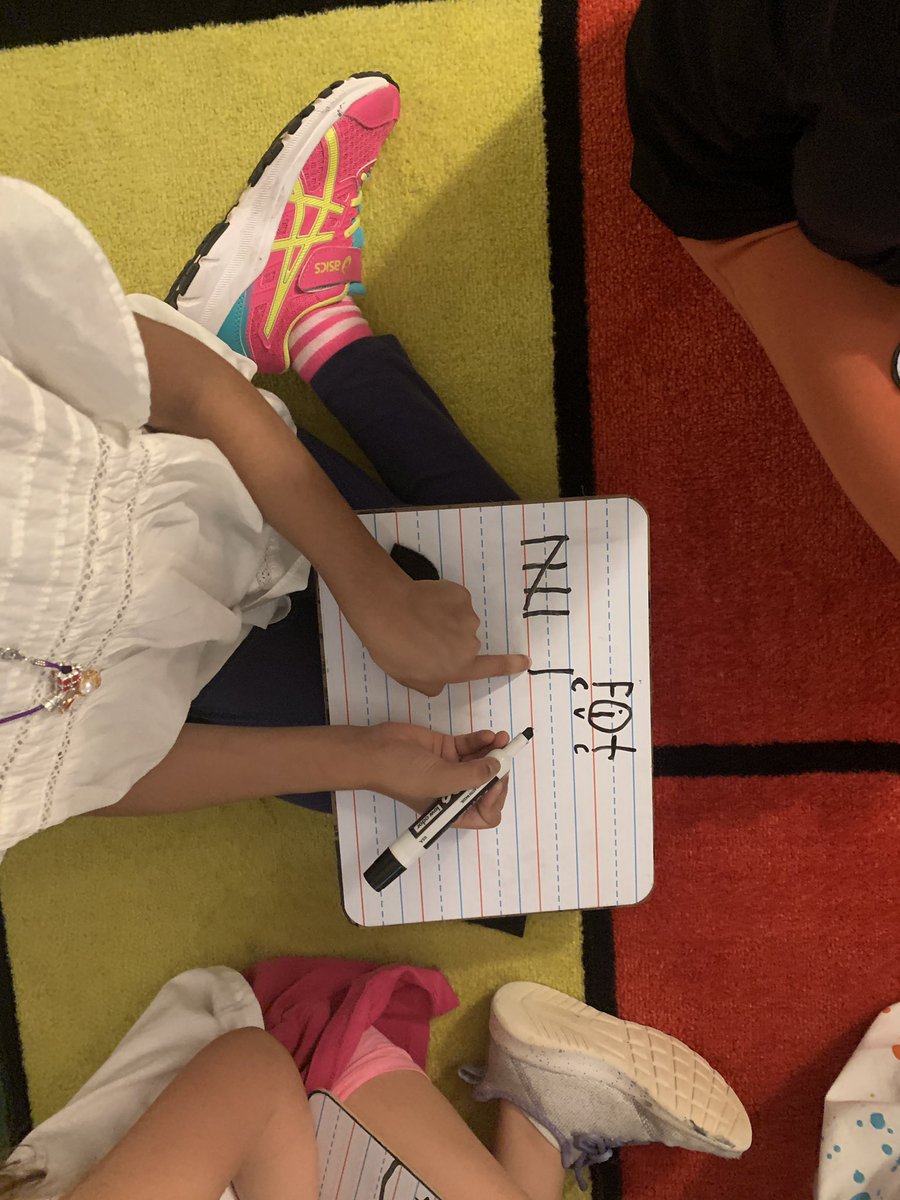 First grade students are working on closed syllable spelling and tallying the short vowels showing up in the words. <a href="/CToughK6/">Tough Elementary, Conroe ISD</a>