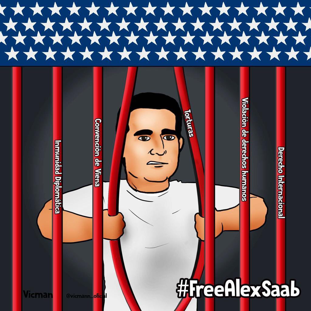 La Verdad de Venezuela lo hará libre #FreeAlexSaab. Fracasaron las acciones ilegales de EEUU sobre Venezuela. 
#NoEsSancionEsExtorsion