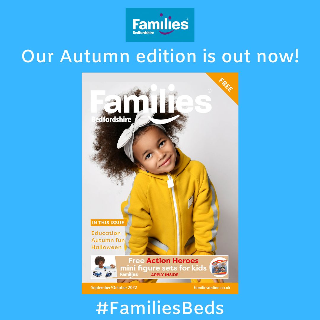 Our Autumn edition is out now and has a wonderful Education, Autumn and Halloween feature and loads of giveaways! To read the full edition visit bit.ly/3ROD05p #FamiliesBeds #BackToSchool #Autumn @KumonBedfordNorth #Halloween