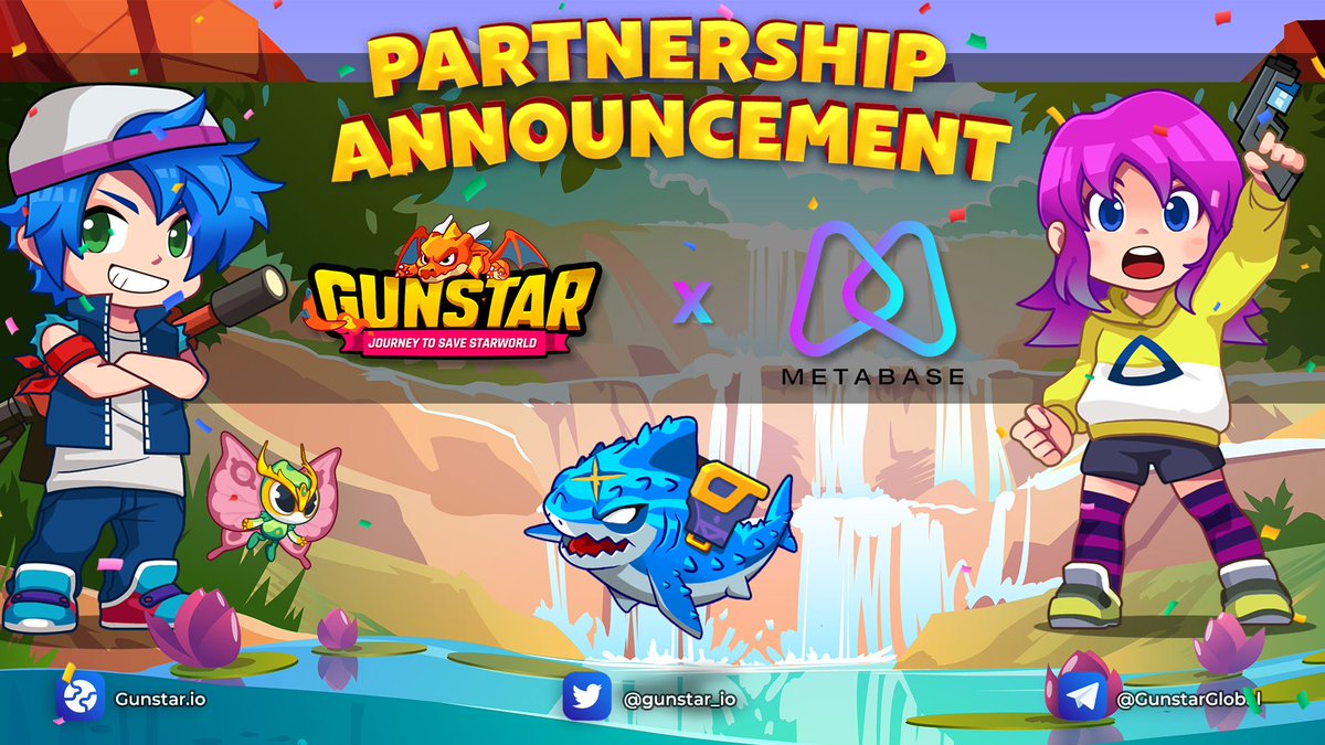🥳 Gunstar Metaverse is pleased to announce our next strategic partnership with 
@Metabase_gg - a platform to connect gaming guilds, game developers and gamers
 
👉 Details: blog.gunstar.io/gunstar-metave…
 
#Gunstar #Metaverse #RaidBoss #JourneyToSaveStarWorld #Gamefi $GSTS $GSC #Web3