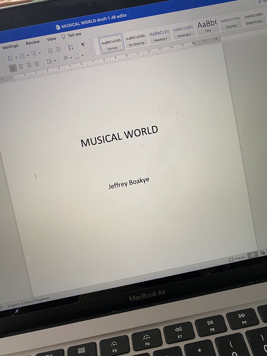 jeffreykboakye's tweet photo. Manuscript complete, bring on 2023.
Gimme my props NOW: I’m about to make a scene.
#MusicalWORLD 🌍 https://t.co/lWfe78Iu9g