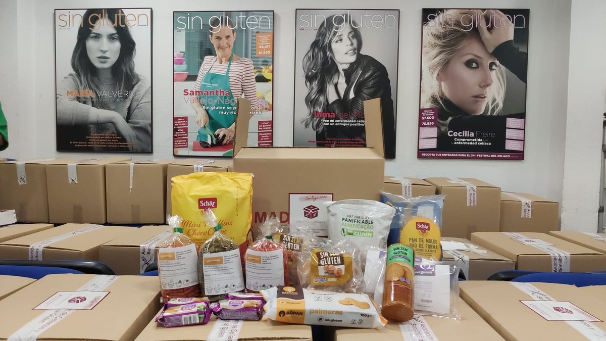CeliacosMadrid's tweet photo. Este es el envío de septiembre de nuestro proyecto #Contigo2020
Gracias a las marcas que hacen posible esta ayuda a personas en situación económica de riesgo: #gullon, #legummh, @ManaSinGluten, @Mercadona y @schaergf ❤️
https://t.co/J7faIHwPNN
#Contigo2020 #ayudaparaceliacos https://t.co/8xbn0yNZTU