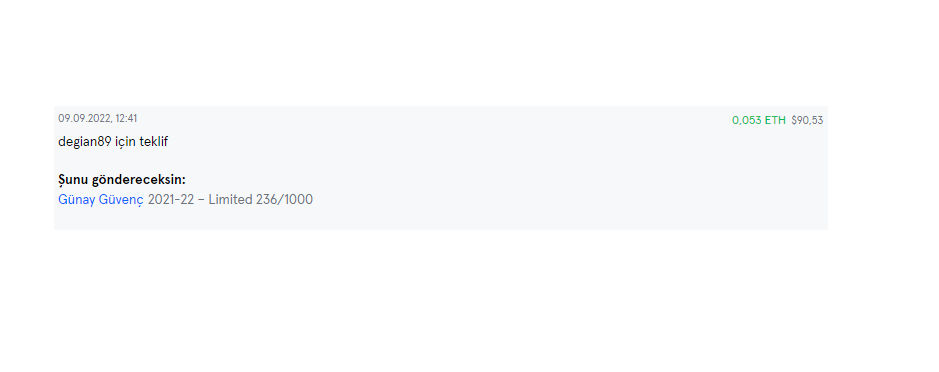 Limitedlardan uzaklaşmak istediğim için eth bazlı aldığım fiyattan elden çıkardım