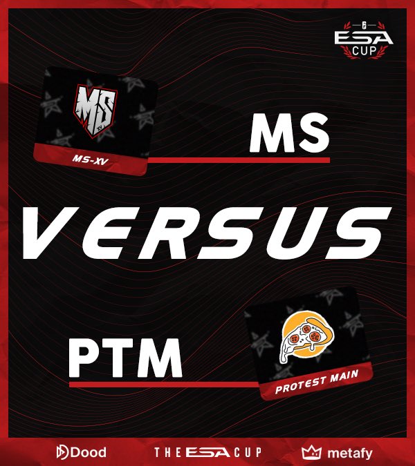 ESA_Cup's tweet photo. Big matches tonight!
1️⃣ #LPC vs #Discopogo
🕔 17:00 BST
2️⃣ #ProtestMain vs @MS15R6
🕕 18:00 BST
3️⃣ @FurryEsport vs @TeamMissclick
🕖 19:00 BST
4️⃣ #FcFwigidew vs @PENTA_Sports
🕗 20:00 BST
All games casted by: @Boze_Max https://t.co/2W7ijxUUIS