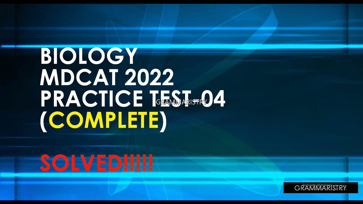 grammaristry's tweet photo. MDCAT 2022 PMC BIOLOGY SOLVED PRACTICE -MOCK TEST - 04 COMPLETE
#pmc 
#PMC2022 
#pmdc
#mdcat 
#mdcat2022
#MBBS 
#letsconnects 
#biology 
#MCAT  
https://t.co/l5q4eZMcBu https://t.co/di9hFLOBSj