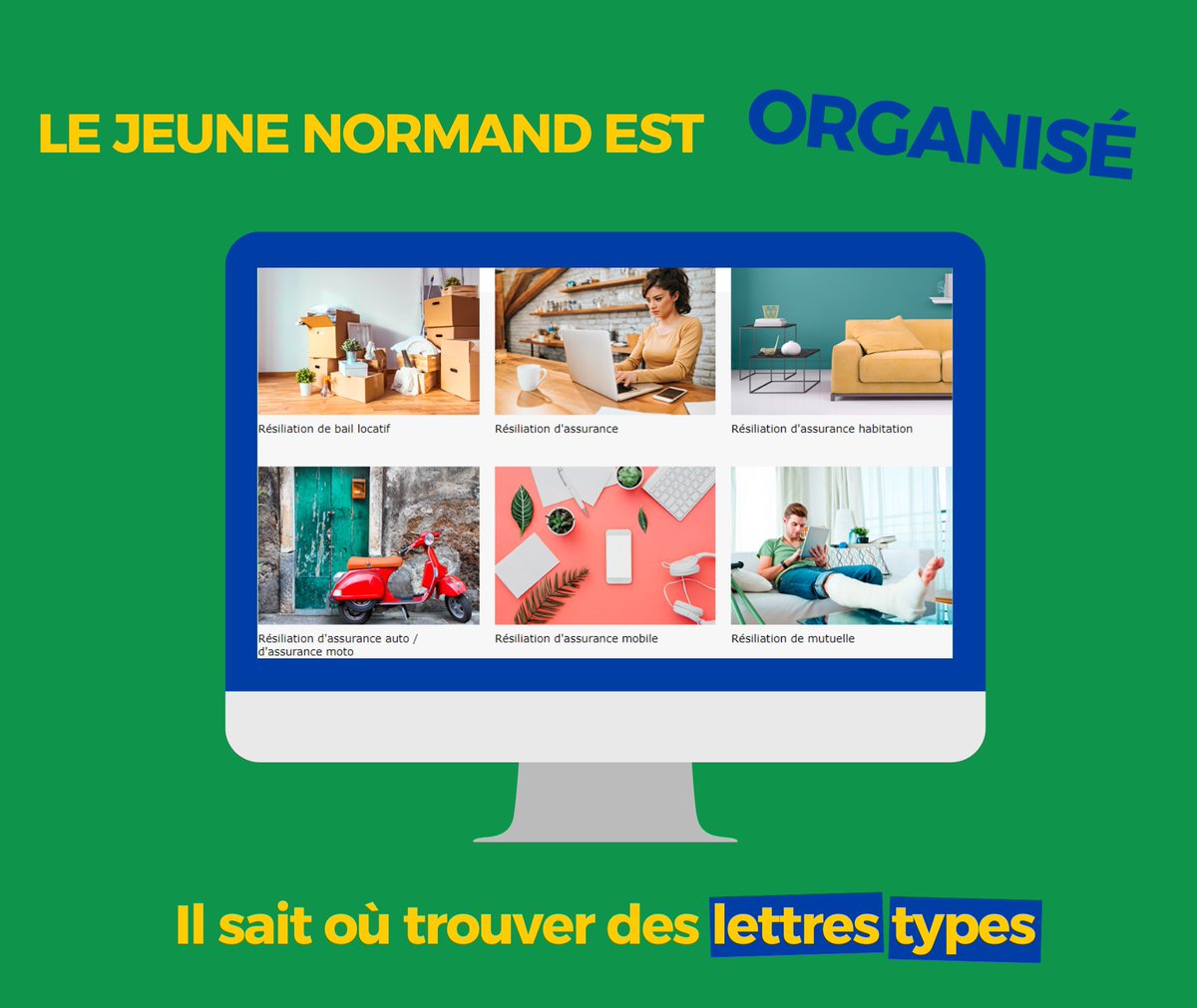 LPNews_NDIE's tweet photo. #LaPosteEnNormandie vous souhaite à tous une bonne #rentrée💼

Comme le jeune #normand est organisé, voici un lien vers de nombreux modèles de lettres 📩(congés, anniversaires, résiliations…)👇

https://t.co/588GQLsjTv https://t.co/tQK4J5bDGy