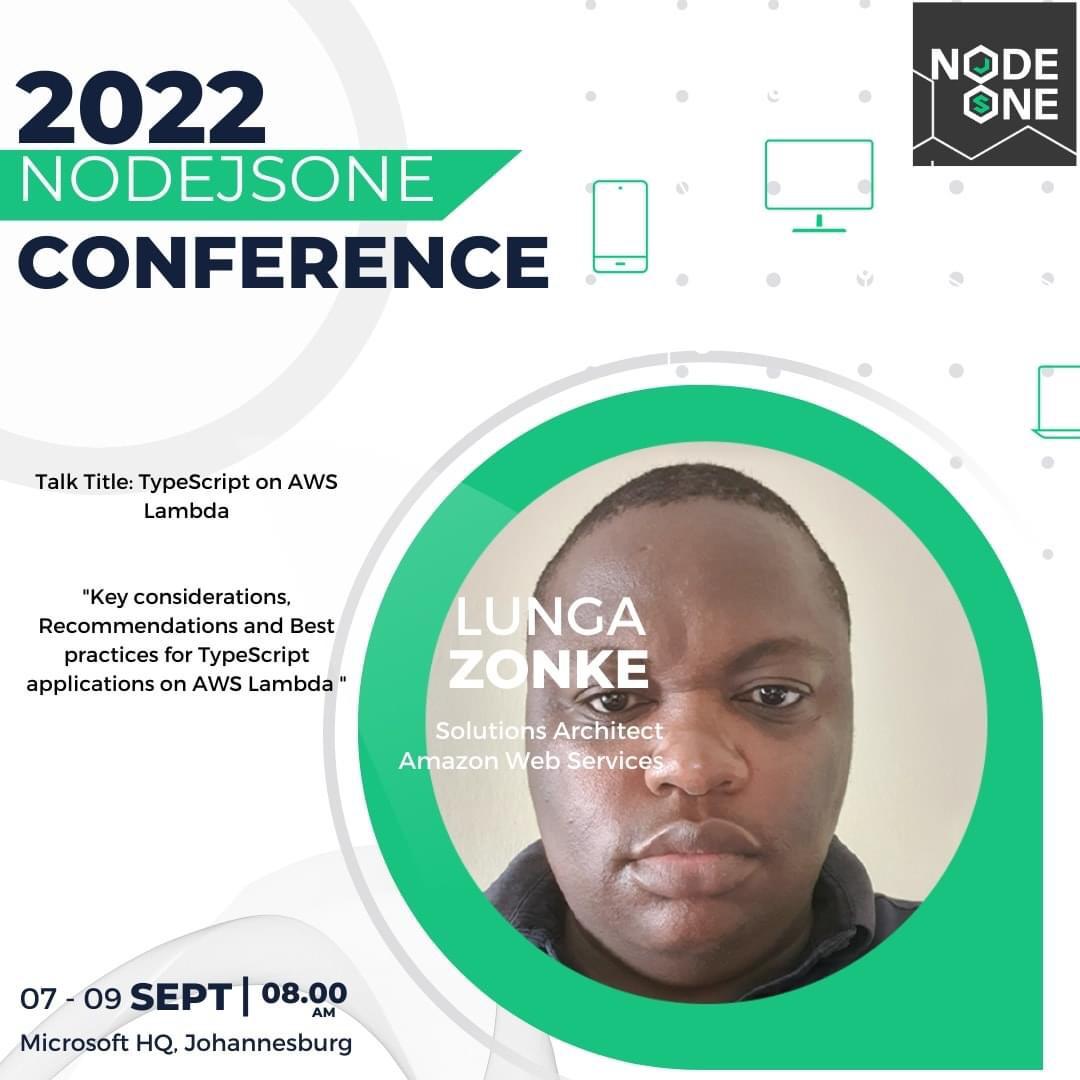 BonganiBmG's tweet photo. Some Trivia: Lungs was once a radio DJ🤯 . At the #NodeJSOne2022 @MicrosoftSA he's taking us through lambda functions on AWS https://t.co/RZoiBgze6j
