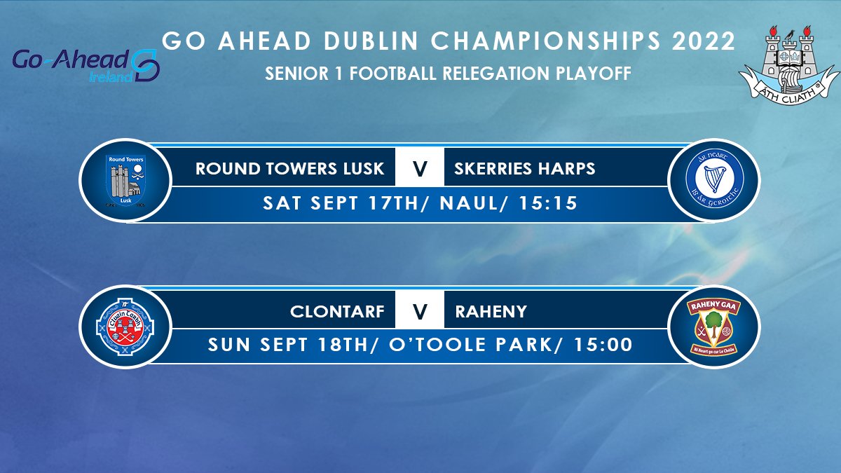 Dublin GAA on Twitter "Here are the updated fixture details for next