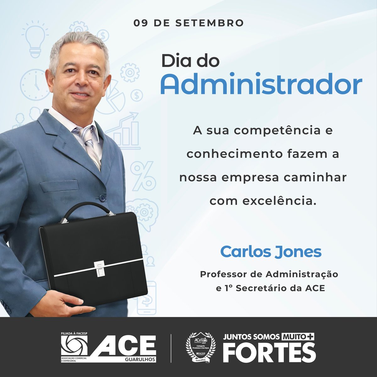 aceguarulhos's tweet photo. #DiaDoAdministrador #aceguarulhos #JuntosSomosMuitoMaisFortes https://t.co/GuVdLwXQaD