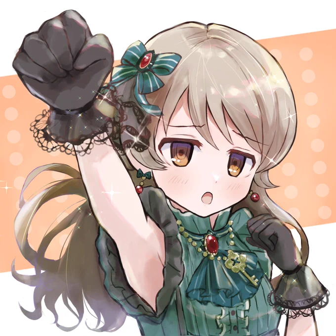 ファイトなもりくぼ#フォロワーさんからリプで送られてきたデレステのスクショを自分の絵柄で描く 