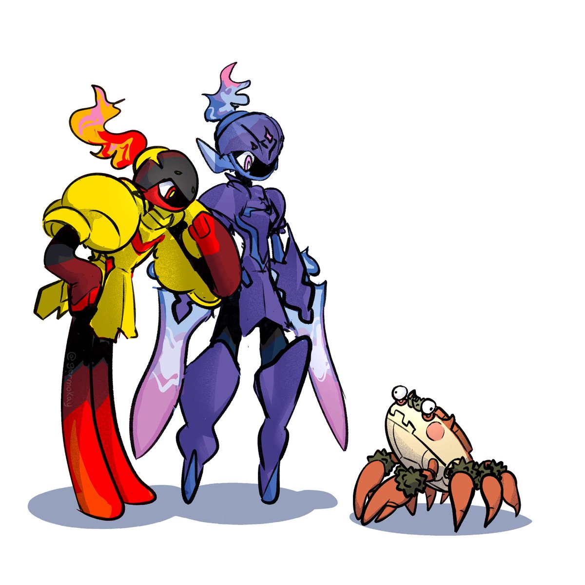 germokay's tweet photo. Excited for the new Megaman game i hope u can pet the weird dog #PokemonScarletViolet https://t.co/cJ37mmSJjW