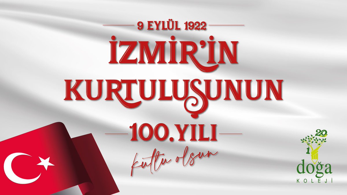 Tarihte bugün #9Eylül 1922 İzmir’in düşman işgalinden kurtuluşunun 100. yıl dönümünü kutluyor, Başkomutan Gazi Mustafa Kemal Atatürk ve silah arkadaşlarını rahmet ve minnetle anıyoruz. 🇹🇷