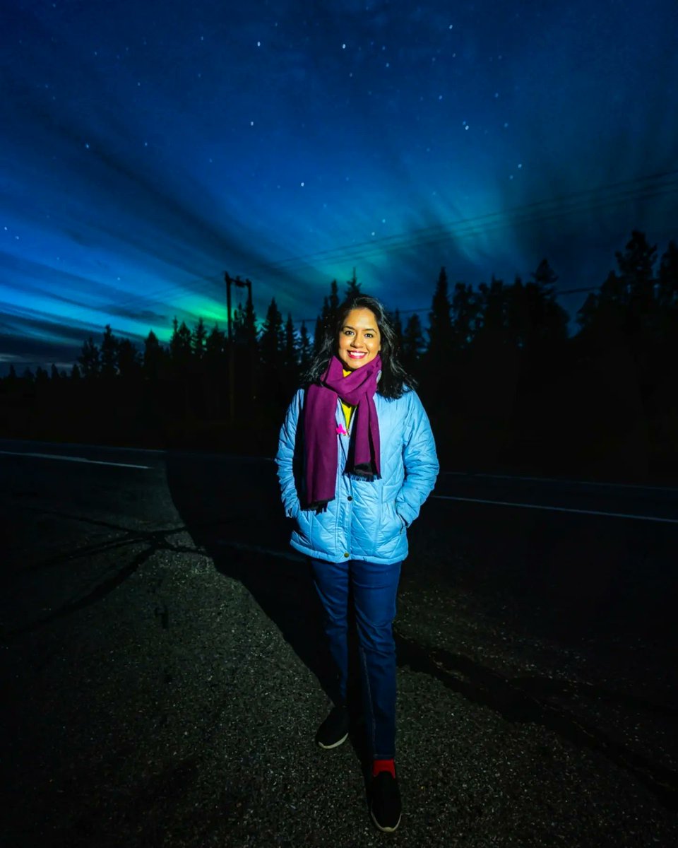 AashimaVerma4's tweet photo. In the middle of nowhere when all of a sudden you spot the auroras dancing in the sky 🏞️🍃🌨️
#nothernlights #finland
@Finnair @visitfinland @VisitRovaniemi https://t.co/c87dwUdyQY