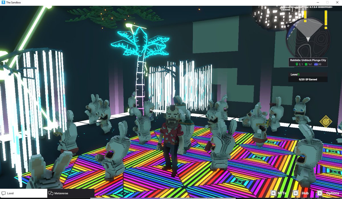 primmadap94's tweet photo. @TheSandboxGame @RabbidsOfficial I just participated in the #SandboxAlphaS3Giveaway for a chance to win 500 SAND! Found the Disco Rabbid, check out my screenshot below!
👇 https://t.co/O1uWOf32cH